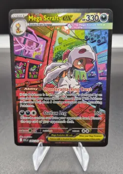 Pokemon MEGA SCRAFTY EX 285/217 ASCENDED HEROES SECRET ILLUSTRATION RARE - Image 1
