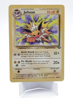 Jolteon 20/64 Unlimited MP - Jungle Pokemon TCG - Image 1