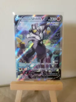 2021 Pokemon Alternative Full Art Rare Holo Rapid Strike Urshifu V 153/163 (NM) - Image 1