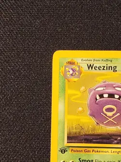 1st Edition Weezing 45/62 Pokemon TCG WOTC Base Set Fossil Light Play LP - Image 5