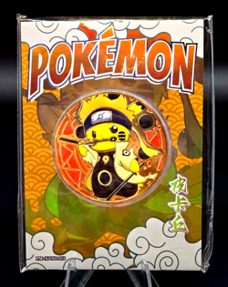 Pokemon Pikachu Metal Coin NJ - Eif Origins Collectors 2.0 53/66 Case Hit MINT - Image 1