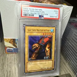PSA 5 2002 YuGiOh Giant Turtle Who Feeds On Flames 1st Edition Magic Ruler - Image 2
