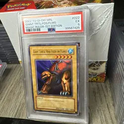 PSA 5 2002 YuGiOh Giant Turtle Who Feeds On Flames 1st Edition Magic Ruler - Image 3