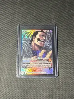 One Piece TCG Crocodile Alt Art Leader OP14-079 The Azure Sea’s Seven English - Image 1