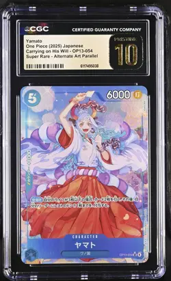 CGC 10 PRISTINE Japanese One Piece 2025 Yamato OP13-054 Carrying on His Will NR4 - Image 1