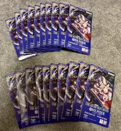 One Piece OP-14 The Azure Sea’s Seven Sleeved Booster Pack Lot of 20 Sealed ENG - Image 1