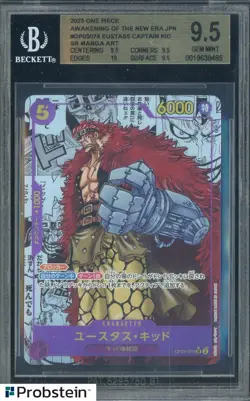 2023 One Piece Awakening/New Era JPN OP05074 Eustass Captain Kid Manga BGS 9.5 - Image 1