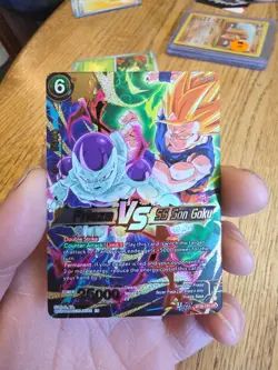 Bandai Frieza VS SS Son Goku Battle Card Dragon Ball Super BT28 Foil Ultra Bout… - Image 1