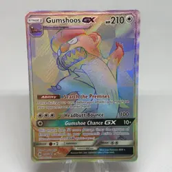 Pokemon Card Gumshoos GX 157/149 Secret Rainbow Rare Sun & Moon Near Mint - Image 1