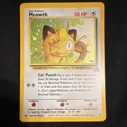 Pokemon TCG Meowth Promo Holo Card #10 Promo Cards - Image 1