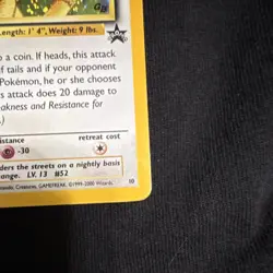 Pokemon TCG Meowth Promo Holo Card #10 Promo Cards - Image 4