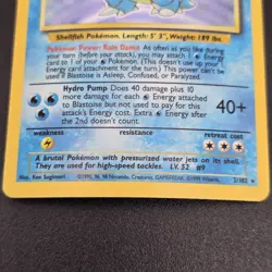 Pokemon Blastoise Base Set Holo Rare Card #2 002/102 WOTC 1999 TCG Holographic! - Image 3
