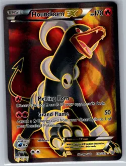 Houndoom EX (Full Art) 153/162 XY - BREAKthrough - Pokemon Card - MP - Image 1