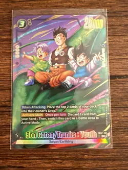 Son Goten/Trunks Youth FB07-105 Alternate Art Wish For Shenron Dragon Ball Card - Image 1