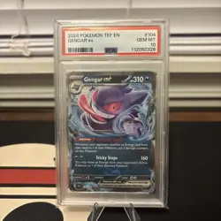 PSA 10 Gengar ex 112/162 Temporal Forces Holo Pokemon Card GEM MINT 2024 - Image 1