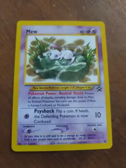 Pokemon Mew Card 47 Promo Black Star Wizards of the Coast Near Mint - Image 1