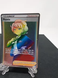Peonia 219/198 Full Art Rainbow Holo Secret Rare Chilling Reign Pokemon Card NM - Image 1