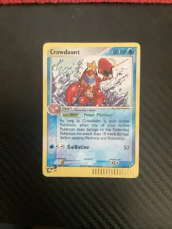 Crawdaunt 3/97 EX Dragon Holo Pokemon Card LP - Image 1