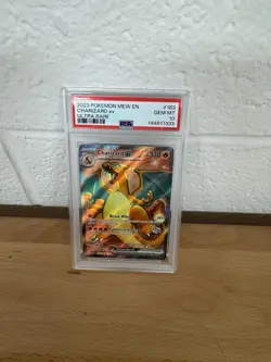 Pokemon TCG Charizard EX Scarlet & Violet Holo Ultra Rare Card 183/165 PSA 10 GM - Image 1