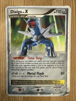 Dialga LV.X - DP37 - Pokemon Diamond & Pearl Promo Ultra Rare Card DAMAGED - Image 1