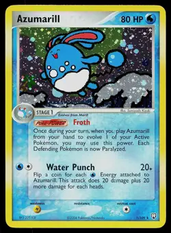 Pokemon Team Rocket Returns 1/109 Azumarill Holo STAMPED Pokemon Card - Image 1