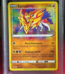Pokemon Zamazenta 102/185 Swsh04 Vivid Voltage Amazing Rare Holo PSA 10 Card - Image 2