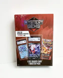 2025 Pokemon TCG Mystery Gems With 1 CGC Graded Card & 1 Booster Pack - Image 1