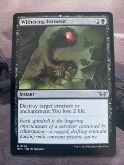 Withering Torment (0124)NM Uncommon Duskmourn MTG - Image 1