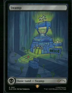 Spongebob Squarepants x Secret Lair Drop #1941 Swamp - Rainbow Foil - Image 1