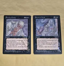 Unplayed Gold Silver Signed Stench Decay A B Alliances Magic MTG Heather Hudson - Image 1