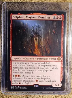 MTG Solphim, Mayhem Dominus Phyrexia All Will Be One MINT! Magic the Gathering - Image 1