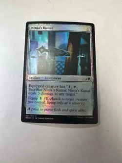 Ninja's Kunai LP Kamigawa: Neon Dynasty Foil Magic The Gathering Mtg Light Play - Image 1