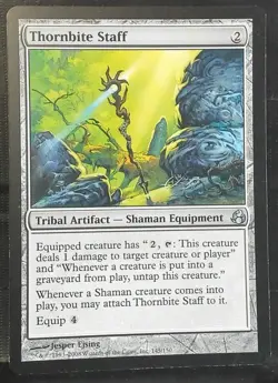 Thornbite Staff NEAR MINT 145/150 Morningtide regular - Image 1