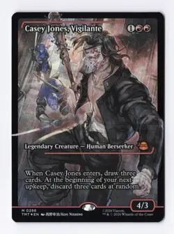 Casey Jones Vigilante (Showcase Foil) 286 MTG Teenage Mutant Ninja Turtles (TMT) - Image 1