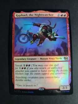 Raphael, the Nightwatcher (Foil) Rare MTG Ninja Turtles - Image 1