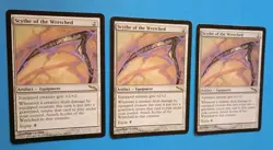 Magic the Gathering MTG Mirrodin SCYTHE OF THE WRETCHED X 3 (2 LP/EX & 1 MP) R - Image 2