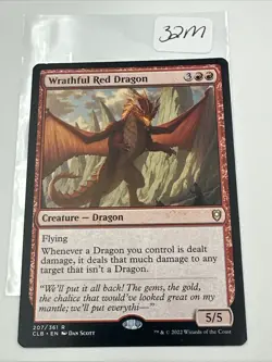 MTG Wrathful Red Dragon NM-Mint Commander Legends: Battle for Baldur's Gate - Image 3