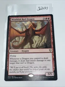 MTG Wrathful Red Dragon NM-Mint Commander Legends: Battle for Baldur's Gate - Image 4