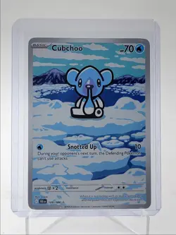 CUBCHOO 2025 POKEMON BLACK BOLT ILLUSTRATION RARE 109/086 Q5542 - Image 1