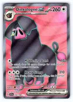 Oinkologne ex 234/198 🐽 SVI Scarlet & Violet Secret Illustration Rare Pokemon - Image 1