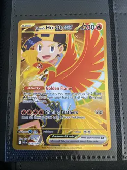 Pokemon TCG Ethan’s Ho-Oh ex 239/182 SV:10 Destined Rivals Hyper Rare Gold NM - Image 1
