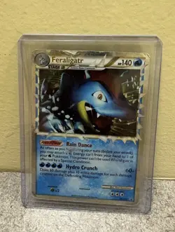 Feraligatr Pokemon 2010 Heart Gold Soul Silver Black Star Promo HGSS07 LP-MP - Image 1