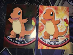Charmander Holo Foil 1999 Pokemon - Topps Series 1 TV Animation Edition - LP Set - Image 1