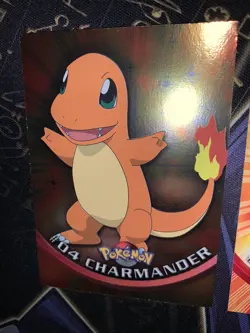 Charmander Holo Foil 1999 Pokemon - Topps Series 1 TV Animation Edition - LP Set - Image 3