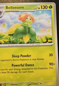 Bellossom 003/197 Uncommon Scarlet & Violet: Obsidian Flames Pokemon TCG - Image 3