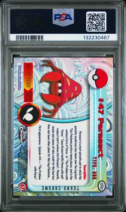 Topps Chrome Tekno Pokemon Parasect #47 Tekno Chrome 2000 PSA 9 POP 5 - Image 2