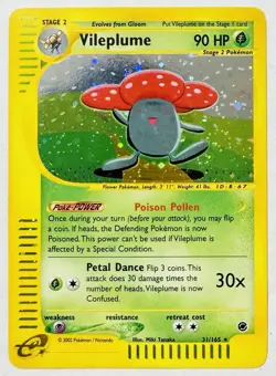 2002 Pokemon Expedition 31/165 Vileplume Holo Rare NM - Image 1