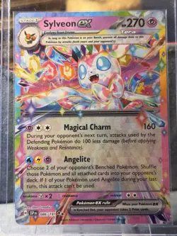 Sylveon EX 086/191 Double Rare Holo Surging Sparks Pokemon TCG NM - Image 1