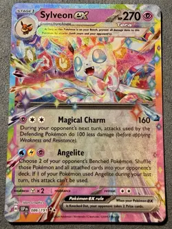 Sylveon EX 086/191 Double Rare Holo Surging Sparks Pokemon TCG NM - Image 2