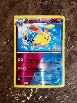 Azumarill Reverse Holo Steam Siege Pokemon TCG 77/114 MP - Image 1